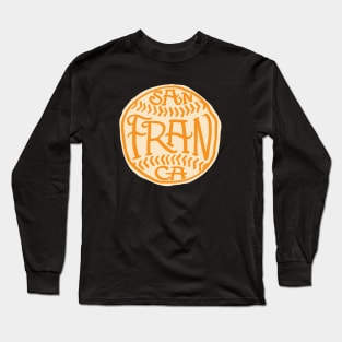 San Francisco Hand drawn Baseball Long Sleeve T-Shirt